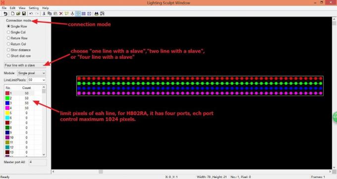 4096 piksel Salve DMX LED Kontrolörü H802RA 4 Port Alüminyum Alaşım Malzemesi 0