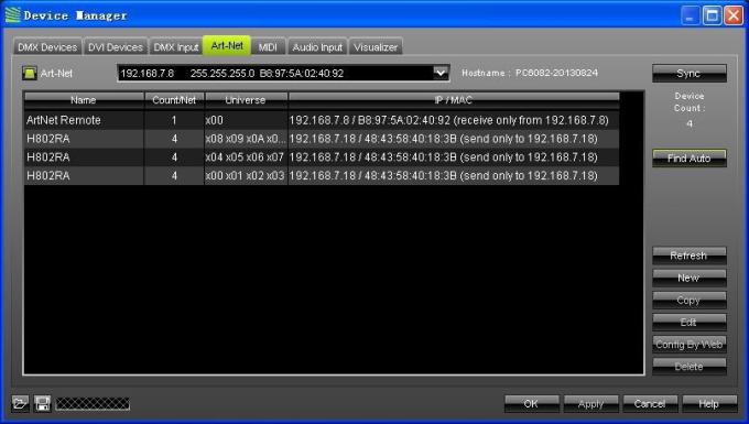 4096 piksel Salve DMX LED Kontrolörü H802RA 4 Port Alüminyum Alaşım Malzemesi 11